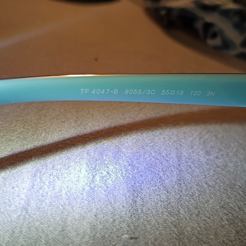 Tiffany & Co. Women's Tiffany Blue Square Sunglasses - Picture 3 of 8